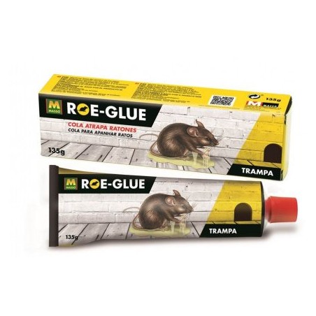 Pegamento ROE-GLUE Tubo cola para captura insectos y roedores.